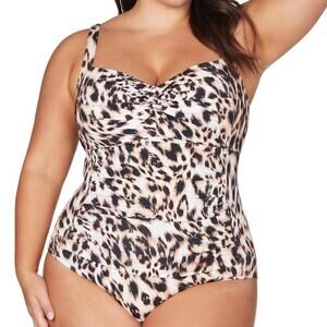 Artesands Saphare Magritte One Piece Animal Print Women's Size 16 New With Tags